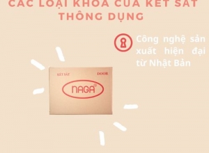 Các loại khóa của két sắt thông dụng 